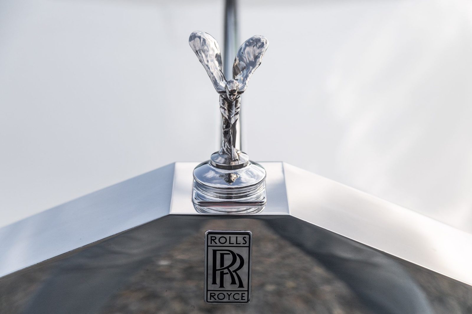 Spirit of Ecstasy mascot on the Rolls-Royce Silver Cloud II